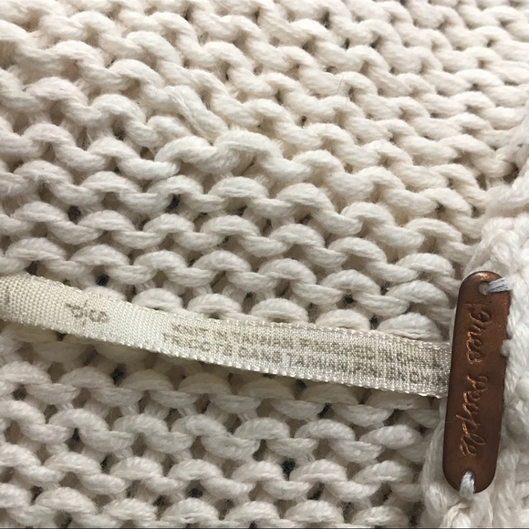 Free People Knit Creme Sweater Size Small - Picture 5 of 5